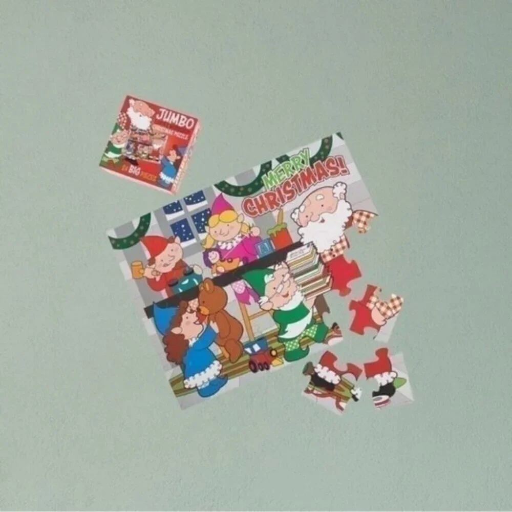 Santa Workshop Jumbo Floor Puzzle
